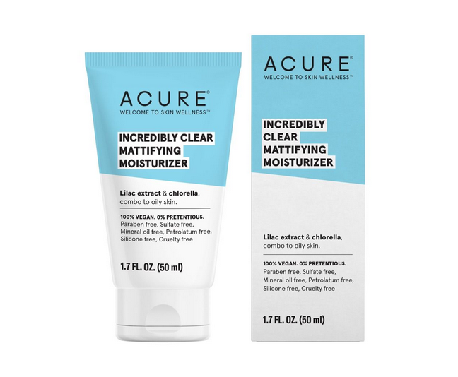 acure incredibly clear mattifying moisturizer